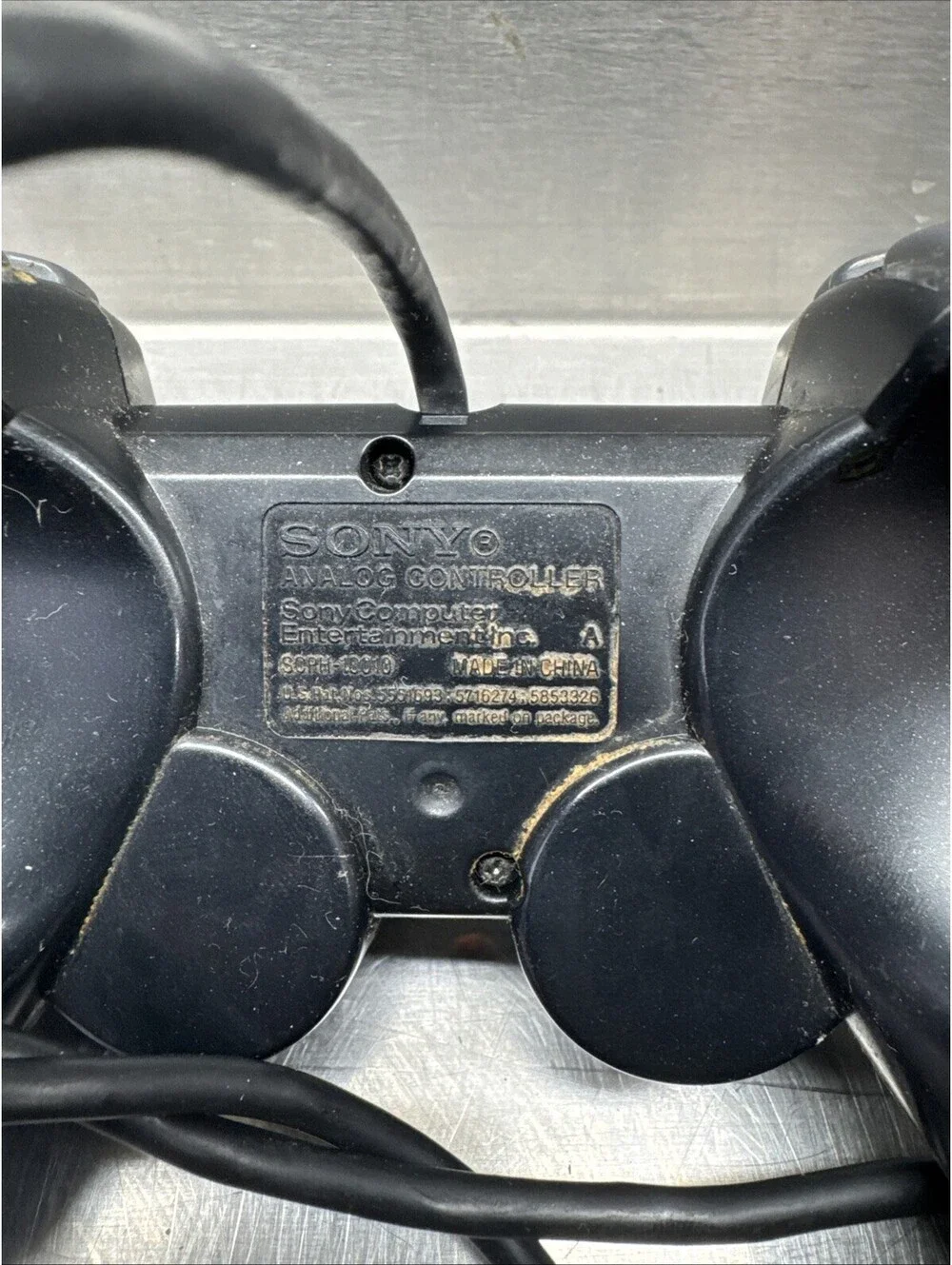 SONY PlayStation 2 Analog Controller SCPH-10010 Black Lot of 2 PS2